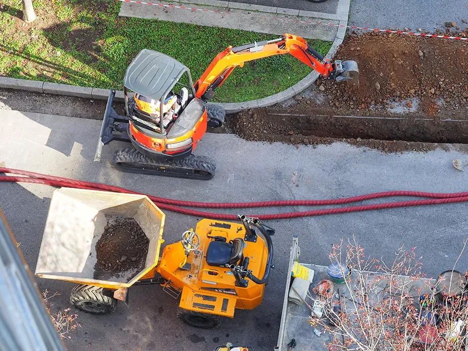 Pose de dallage et pavage  Béton, granit, grès ou briques